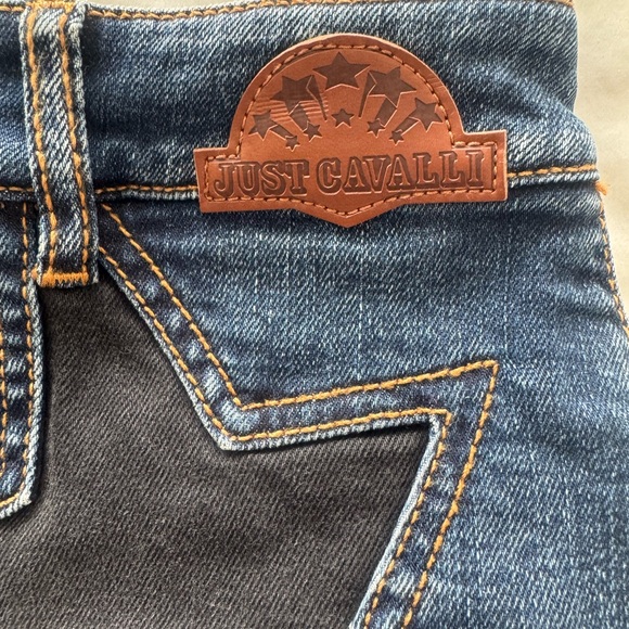 Just Cavalli Blue Distressed Mini Skirt - Picture 4 of 8